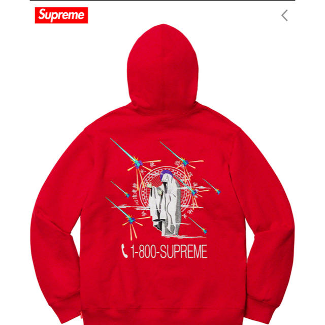 supreme シュプリーム 1-800 フーディ ブラック Ｓ-