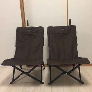 キャンパルジャパン(CAMPAL JAPAN)の【※専用ページ】小川キャンパル ローチェア ダークブラウン 2脚セット(テーブル/チェア)