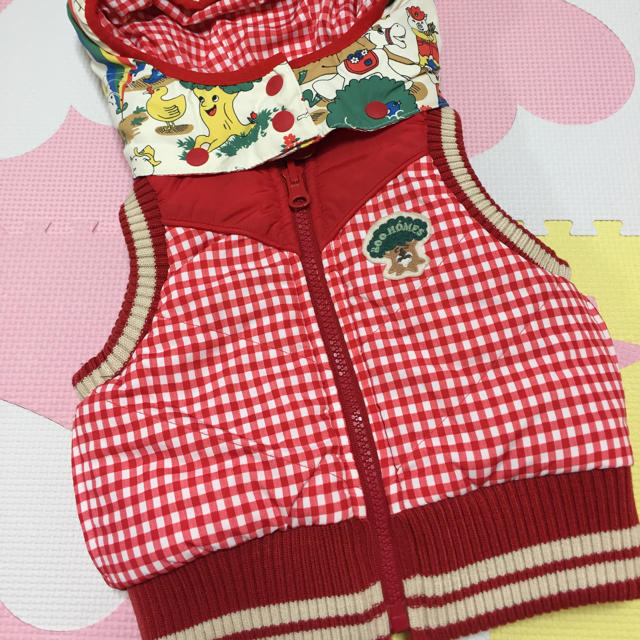 BOOFOOWOO(ブーフーウー)のBOOHOMES リバーシブルベスト キッズ/ベビー/マタニティのベビー服(~85cm)(ジャケット/コート)の商品写真