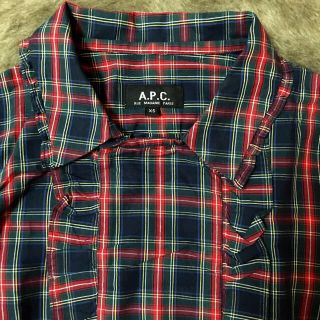 アーペーセー(A.P.C)のAPCチェックフリルシャツ(シャツ/ブラウス(長袖/七分))