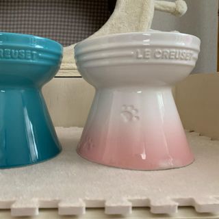 ルクルーゼ(LE CREUSET)のル・クルーゼ ハイスタンドボウル(パウダーピンク)(猫)