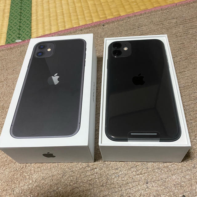 【新品未使用】iPhone11 ブラック64GB ドコモ SIMロッ解除済みスマホ/家電/カメラ