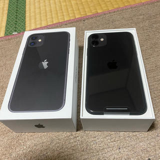 アップル(Apple)の【新品未使用】iPhone11 ブラック64GB ドコモ SIMロッ解除済み(スマートフォン本体)