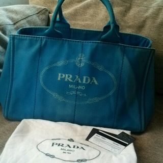 プラダ(PRADA)のPRADA カナパ トート ブルー (トートバッグ)