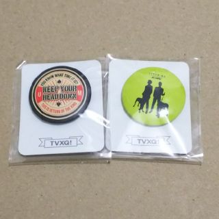 トウホウシンキ(東方神起)の値下げ＊東方神起 TVXQ! 缶バッジセット(アイドルグッズ)