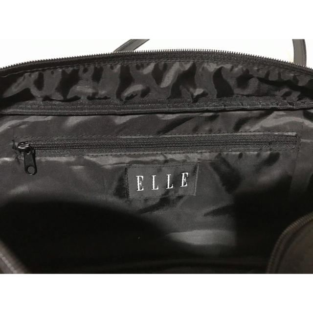 ELLE(エル)のELLE 横長バッグ　黒 レディースのバッグ(ハンドバッグ)の商品写真