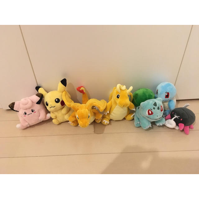 ポケモン(ポケモン)のポケモン ぬいぐるみ 7点セット エンタメ/ホビーのおもちゃ/ぬいぐるみ(ぬいぐるみ)の商品写真