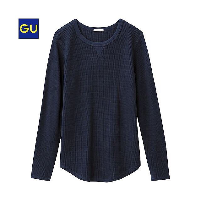 GU(ジーユー)の新品 2点セット カットソー レディースのトップス(Tシャツ(長袖/七分))の商品写真
