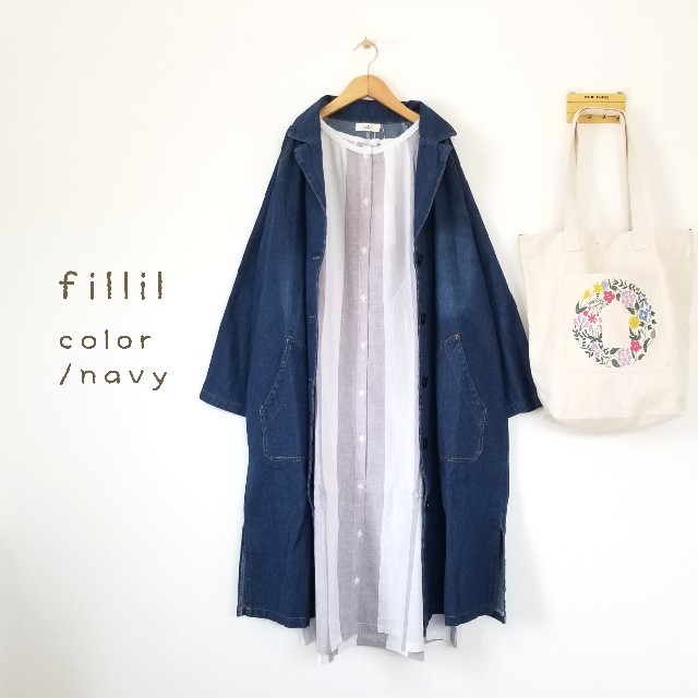 merlot(メルロー)の春の新作＊fillil コットンリネンワンピース レディースのワンピース(ロングワンピース/マキシワンピース)の商品写真