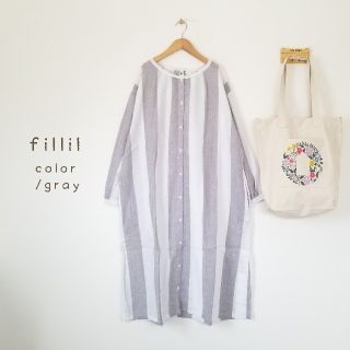 メルロー(merlot)の春の新作＊fillil コットンリネンワンピース(ロングワンピース/マキシワンピース)