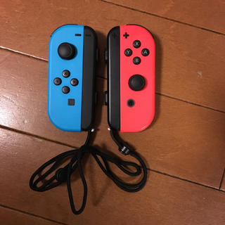 ニンテンドースイッチ(Nintendo Switch)のNintendoSwitch ジョイコン オレンジ/ブルー 左右セット メンテ済(その他)