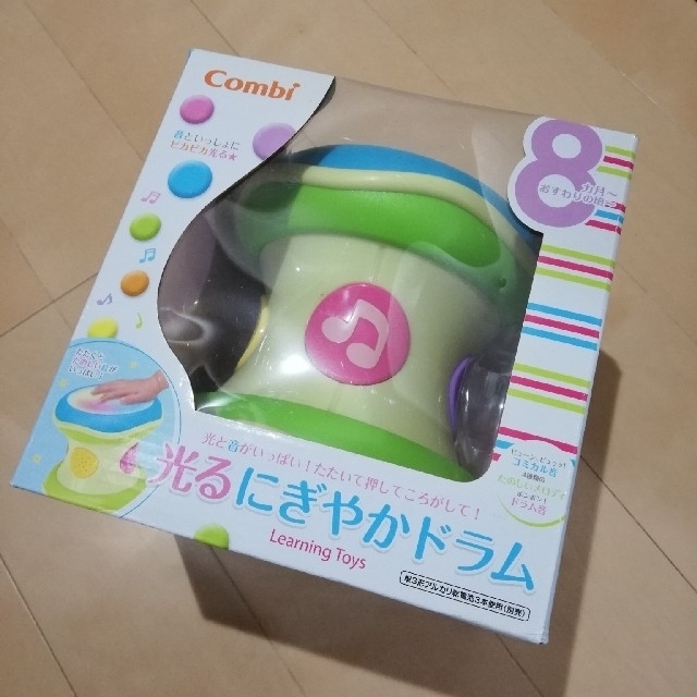 combi(コンビ)のコンビ　光るにぎやかドラム キッズ/ベビー/マタニティのおもちゃ(楽器のおもちゃ)の商品写真