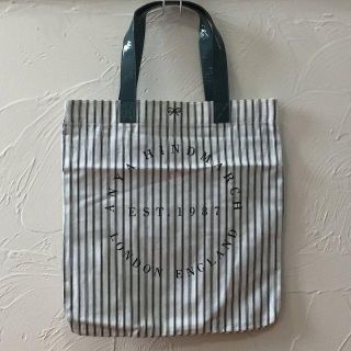 アニヤハインドマーチ(ANYA HINDMARCH)の新品 アニヤハインドマーチ トートバッグ ストライプ 青(トートバッグ)