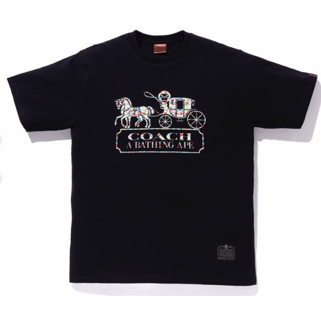 BAPE COACH TEE Lサイズ 黒ティーシャツ