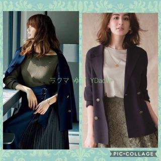 ジャスグリッティー(JUSGLITTY)の♡新品未使用タグ付♡ジャスグリッティー♡ニットジャケット♡(テーラードジャケット)