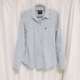 アバクロンビーアンドフィッチ(Abercrombie&Fitch)のAbercrombie&Fitch ロゴシャツ　ストライプ(シャツ/ブラウス(長袖/七分))