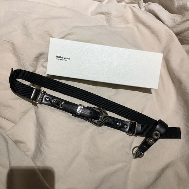 完売品 TOGA VIRILIS トーガ LEATHER NYLON BELT | www.innoveering.net