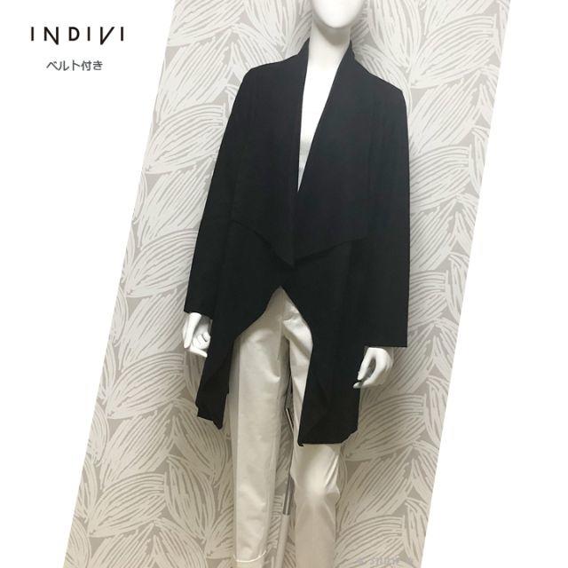 INDIVI(インディヴィ)の＊リバー仕立て＊INDIVI＊インディヴィ＊ガウンコーディガン＊カーディガン＊ レディースのトップス(カーディガン)の商品写真