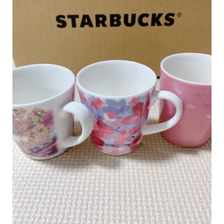 スターバックスコーヒー(Starbucks Coffee)のスタバ　コレクタブルデミ　さくら3個セット(グラス/カップ)