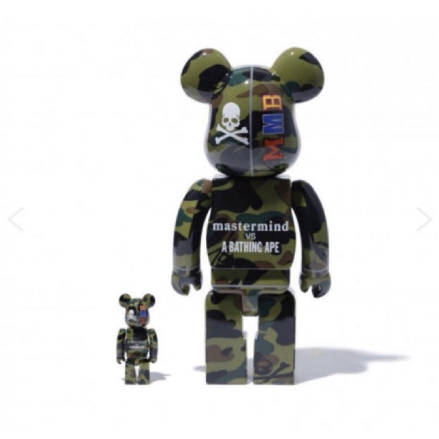 MEDICOM TOY(メディコムトイ)のMASTER MIND vs BAPE® BE@RBRICK 400%&100% エンタメ/ホビーのフィギュア(その他)の商品写真