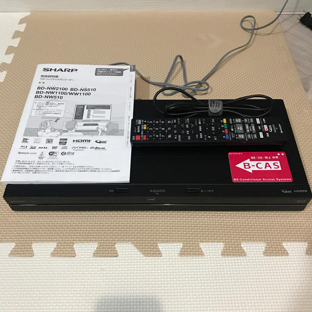 SHARP AQUOS BD-NW1100 ブルーレイレコーダーディスク