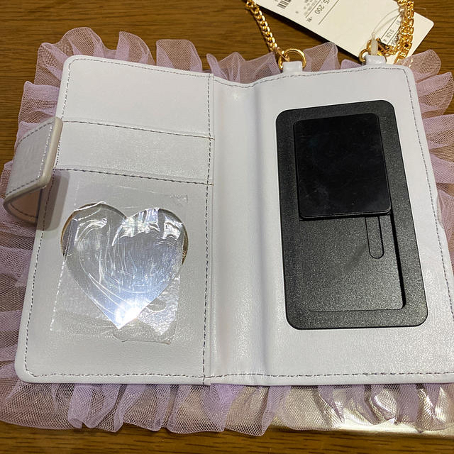 LODISPOTTO(ロディスポット)の♡新品♡LODISPOTTO ビジュールバンフリルスマホケース ライトブルー スマホ/家電/カメラのスマホアクセサリー(iPhoneケース)の商品写真