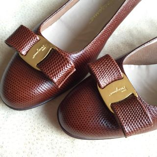 フェラガモ(Ferragamo)の90s！Ferragamoヴァラリザード(ハイヒール/パンプス)