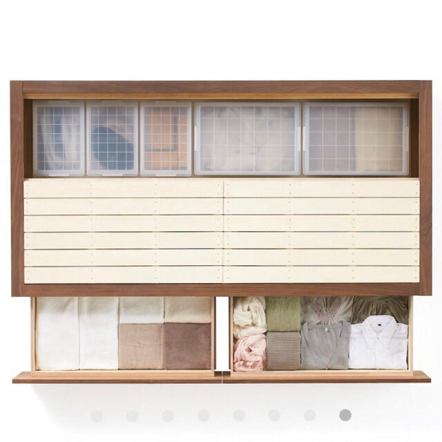 MUJI (無印良品) - 【無印良品】収納付きベッド(シングル、ヘッド