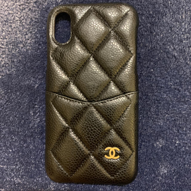 CHANEL シャネル iPhoneケース X XS キャビアスキン-