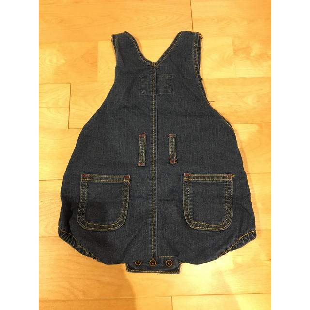 しまむら(シマムラ)のほぼ未使用　polo baby 80cm デニム　サロペット キッズ/ベビー/マタニティのベビー服(~85cm)(ロンパース)の商品写真