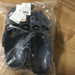 クロックス(crocs)のクロックス　ブラック、ネイビー　27㎝　新品！(サンダル)