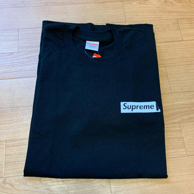 新作モデル  Supreme - Black Tee Unique Supreme 20ss 新品 L 黒 Tシャツ/カットソー(七分/長袖)