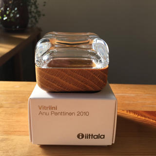 イッタラ(iittala)のittala⁂vitriini ビトリーニ⁂クリア×オーク⁂美品(小物入れ)