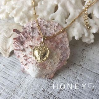 新作♡ハートクロスデザインチェーンネックレス、14kgf 変更可能(ネックレス)