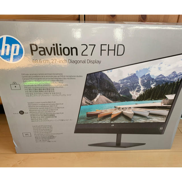 HP Pavilion 27 FHD ディスプレイ　スピーカー・カメラ内蔵