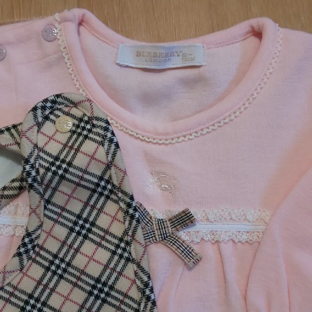 BURBERRY(バーバリー)のバーバリー ロンパース スタイ セット 新品 キッズ/ベビー/マタニティのベビー服(~85cm)(ロンパース)の商品写真