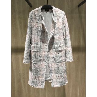 セオリー(theory)のTheory 18SS ツイードコート 定価7.5万円(ロングコート)