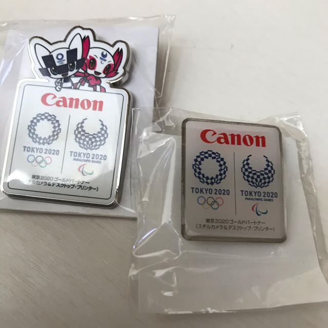 Canon(キヤノン)のキヤノン　バッジ エンタメ/ホビーのアニメグッズ(バッジ/ピンバッジ)の商品写真