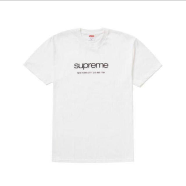 supreme shop tee 白　LTシャツ/カットソー(半袖/袖なし)