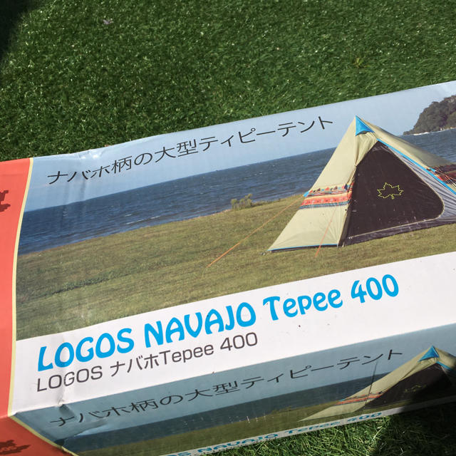 LOGOSテントナバホ柄の大型ティピー400