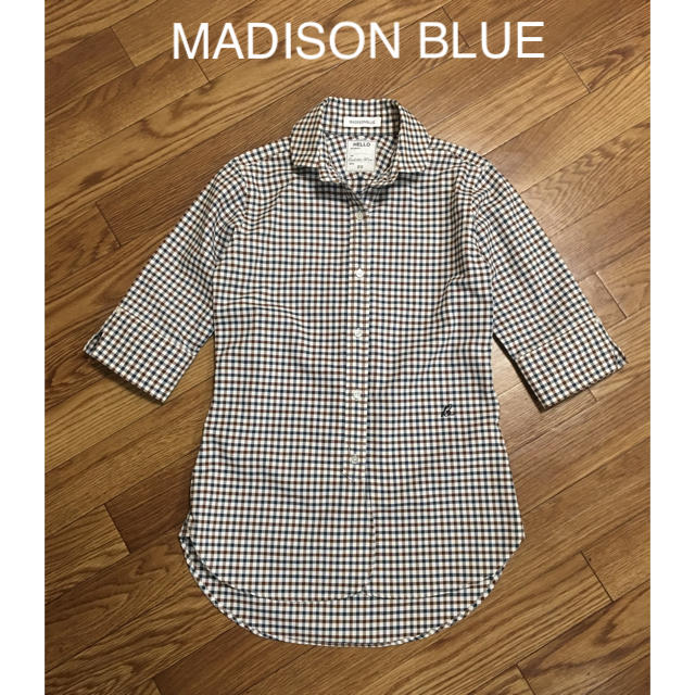 MADISONBLUE(マディソンブルー)の【MADISON BLUE】ギンガムチェックショートスリーブシャツ/00 レディースのトップス(シャツ/ブラウス(半袖/袖なし))の商品写真