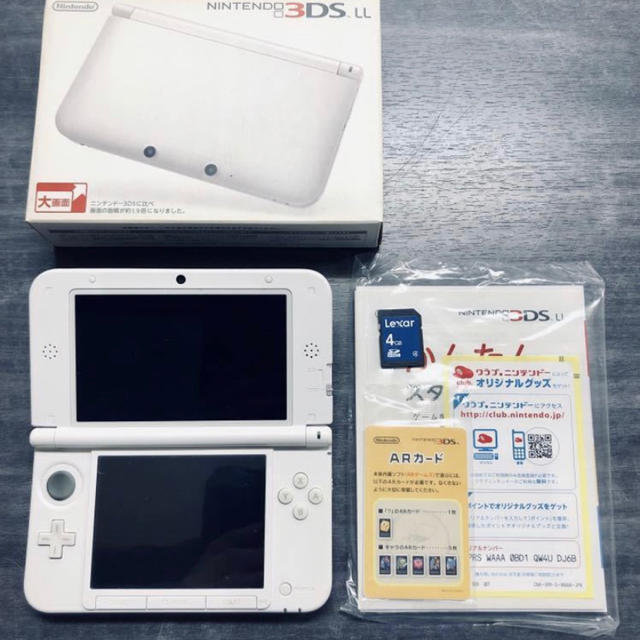 Nintendo 3DS LL + モンハン CROSS + 4GB SD など エンタメ/ホビーのゲームソフト/ゲーム機本体(携帯用ゲーム機本体)の商品写真