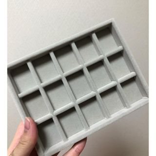 ムジルシリョウヒン(MUJI (無印良品))の無印良品 アクリルケース用、ベロア仕切り(小物入れ)