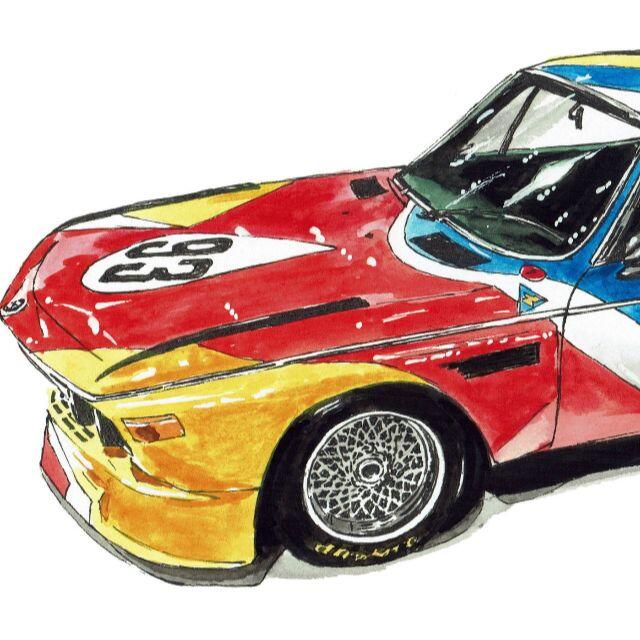 GC-286 BMW3.0 CSL限定版画 直筆サイン額装済●作家 平右ヱ門 4