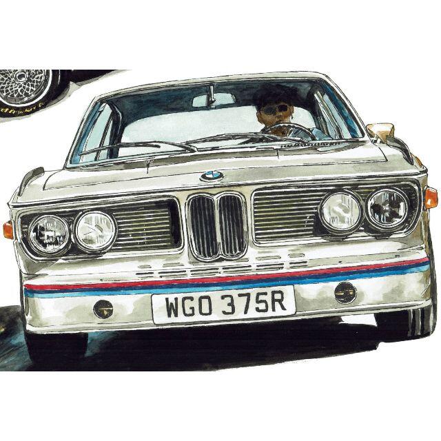 GC-286 BMW3.0 CSL限定版画 直筆サイン額装済●作家 平右ヱ門 7