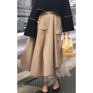 アメリヴィンテージ(Ameri VINTAGE)のAMERI♡MILITARY ASYMMETRY SKIRT (ロングスカート)