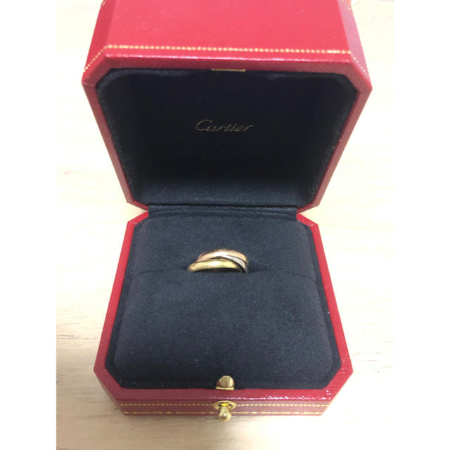 Cartier(カルティエ)のカルティエ 2017年購入 トリニティリング 9号 フルセット 指輪 期間限定品 レディースのアクセサリー(リング(指輪))の商品写真