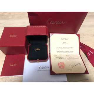 カルティエ(Cartier)のカルティエ 2017年購入 トリニティリング 9号 フルセット 指輪 期間限定品(リング(指輪))