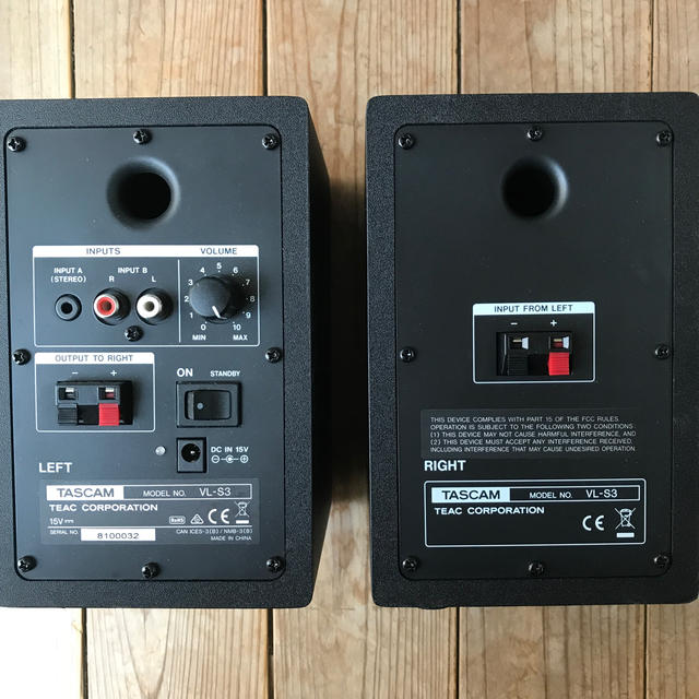 TASCAM VL S3 モニタースピーカー [極美品 ＊訳アリの通販 by OSHOP