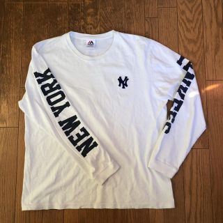 マジェスティック(Majestic)のニューヨークヤンキース ロングTシャツ マジェスティック NY(Tシャツ/カットソー(七分/長袖))